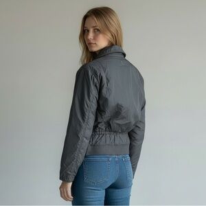 G-Star RAW Vintage Short Jacket Women's Medium Black KRISP Flat Weave NWT /RARE